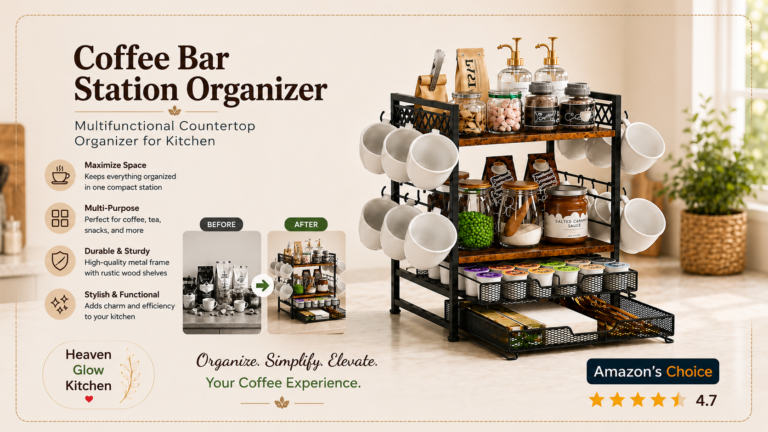 Best Coffee Bar Station Organizer for Kitchen Countertops (2026 Review)