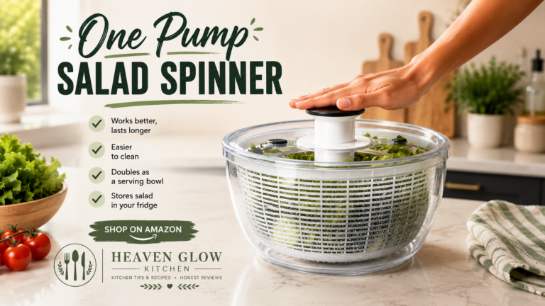 Best Salad Spinner with One-Pump Design for Washing and Drying Fresh Lettuce