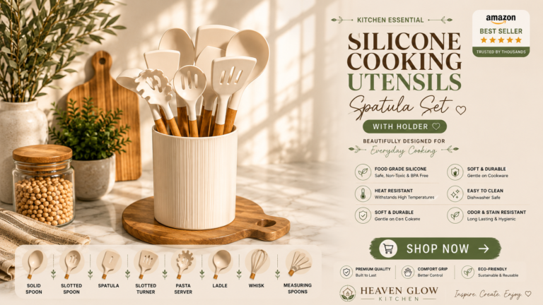 Best Silicone Cooking Utensils Set with Holder for Modern Kitchens